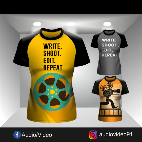 ADS Audio Video T-shirt R-Neck Raglan