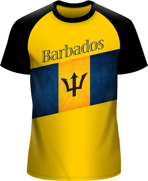 ADS Barbados BRB T-shirt R-Neck Raglan Black