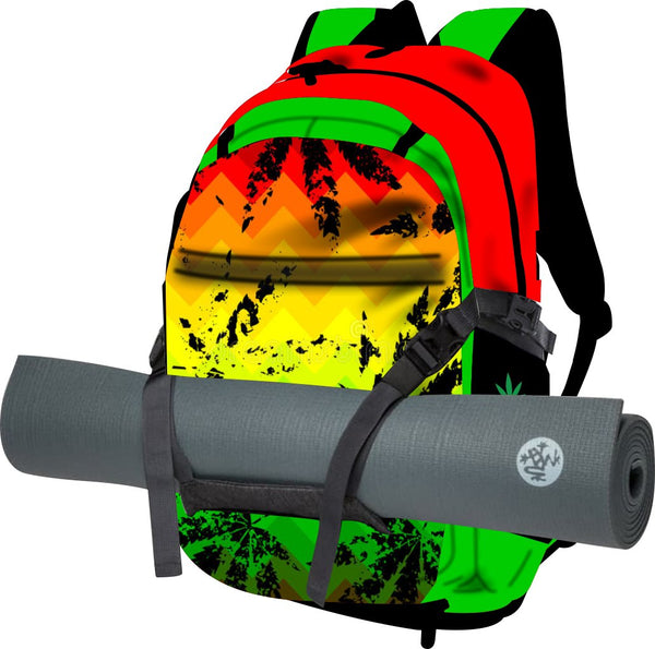 ADS Cannabis Backpack With Yoga Mat Holder