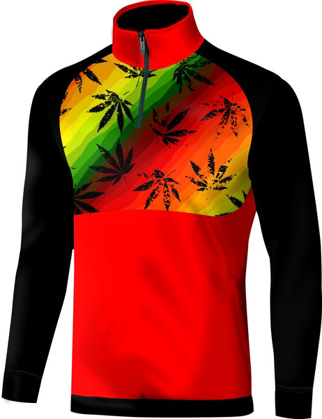 ADS Cannabis Jacket Quarterzip Raglan