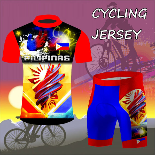 ADS Cycling Jersey Shorts P99 P314 Philippines PHL Nationwear red white blue yellow black blue grey front-sub part-sub roundneck set-in