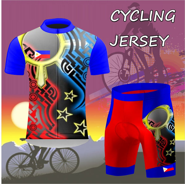 ADS Cycling Jersey Shorts P99 P314 Philippines PHL Nationwear red white blue yellow black blue grey front-sub part-sub set-in roundneck
