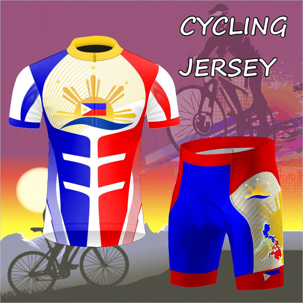ADS Cycling Jersey Shorts P99 P314 Philippines PHL Nationwear red white blue yellow black blue grey roundneck front-sub part-sub set-in