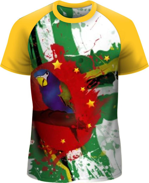 ADS Dominica DMA T-shirt R-Neck Raglan Gold