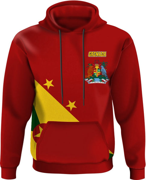 ADS Nationwear Grenada GRD Hoody Set-in Red