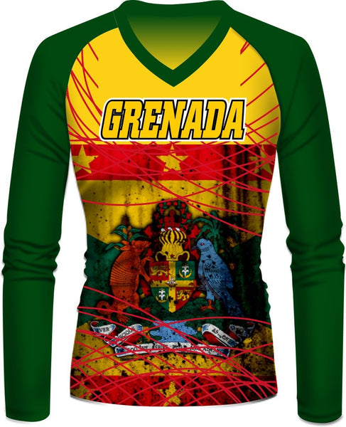 ADS Nationwear Grenada GRD Longsleeve V-Neck Raglan
