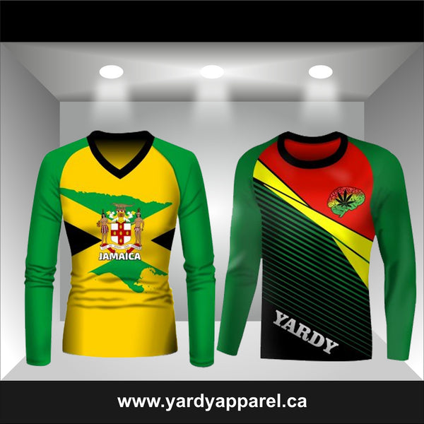 ADS Jamaica JAM Yardy Longsleeve V-neck R-neck Raglan 1