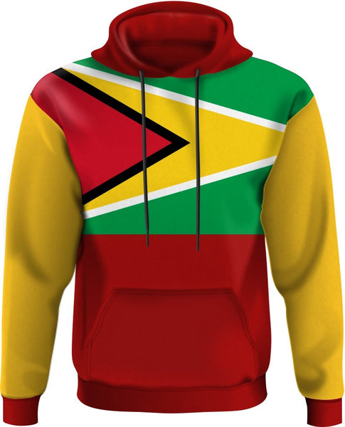 ADS Nationwear Guyana GUY Hoody Set-in Red Gold