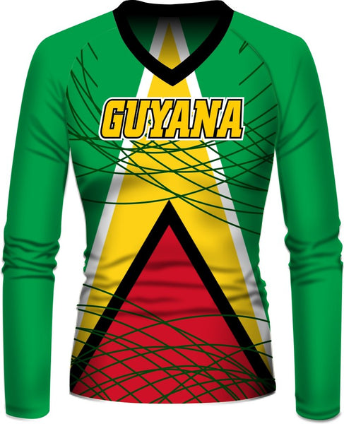 ADS Nationwear Guyana GUY Longsleeve V-Neck Raglan