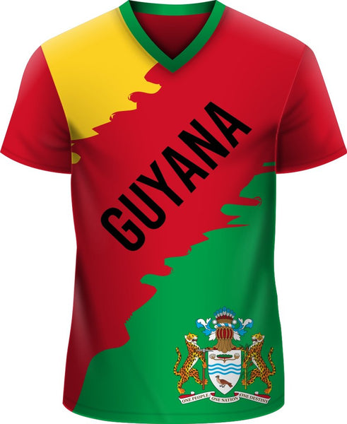 ADS Nationwear Guyana GUY T-shirt V-Neck Set-in