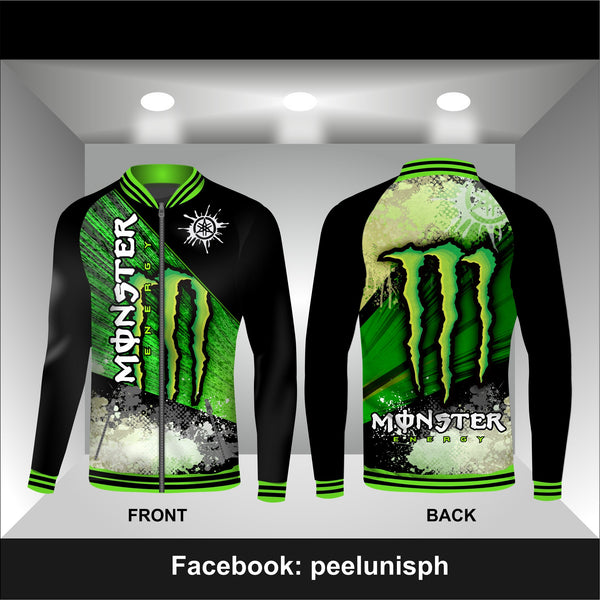 ADS Yamaha Monster Energy Jacket Fullzip Raglan Green Black