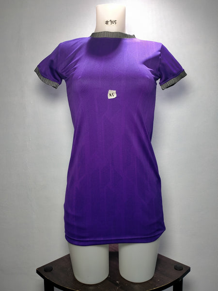 Dress P121 L186 ZXS MPeelu Dark Violet r-neck Set-in ShortSleeves Ladies