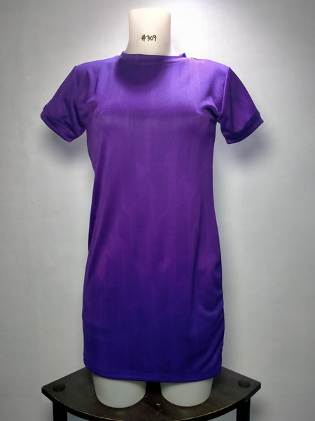 Dress P121 L187 ZXS MPeelu Dark Violet r-neck Set-in ShortSleeves Ladies
