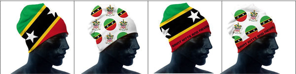 MockUp Saint Kitts and Nevis KNA Toques white red gold green