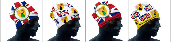 MockUp Turks and Caicos Islands TCA Toques white red navyblue gold