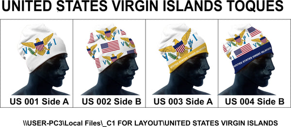 MockUp United States and Virgin Islands VIR Toques white red navyblue gold