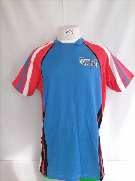 T-shirt PX L170 MX Blue Pink White Mavericks rneck raglan