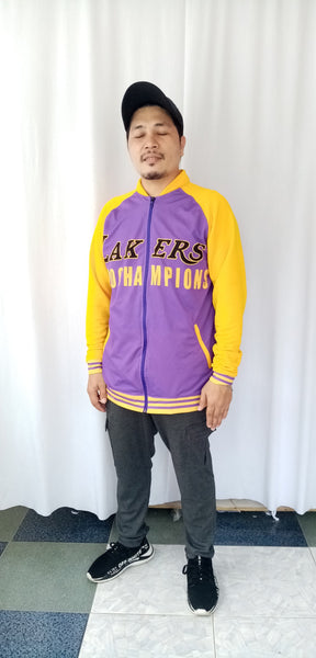 lakers 2020 champs ricky stela gold purple jacket nba 25