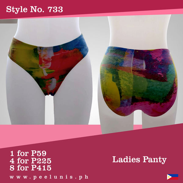 panty painting abastract sublimated ladies panty ram 733