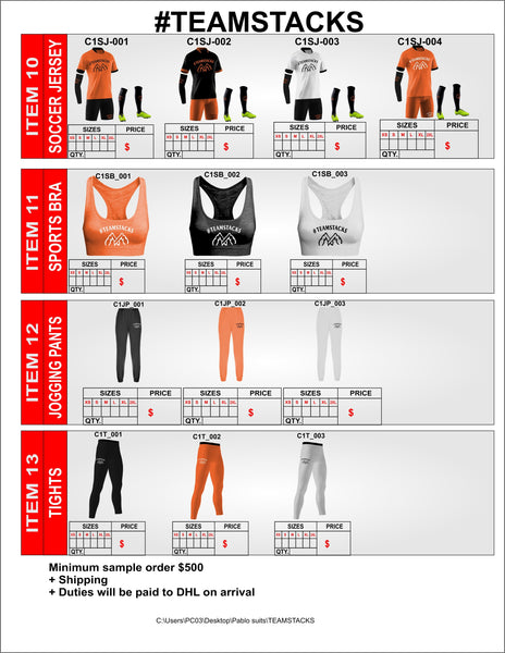 teamstacks orange activewear items black orange 4