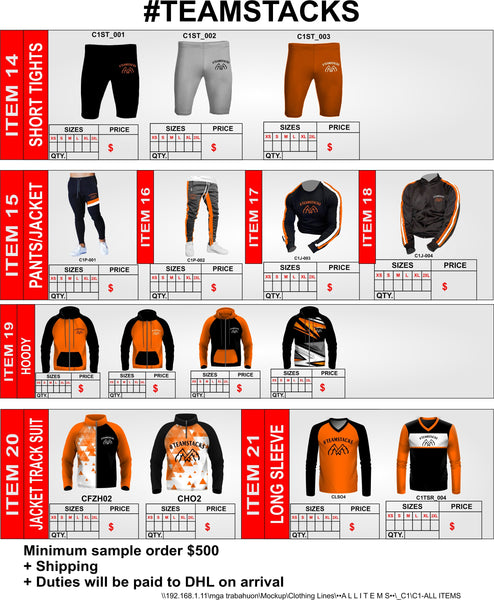 teamstacks orange activewear items black orange 5
