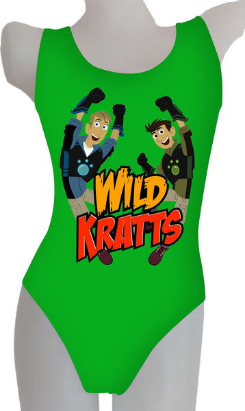 wild kratts gold green swimsuit